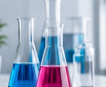 Laboratory Flasks with Colorants